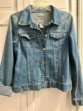 Old Navy Medium Blue Denim Trucker Jacket